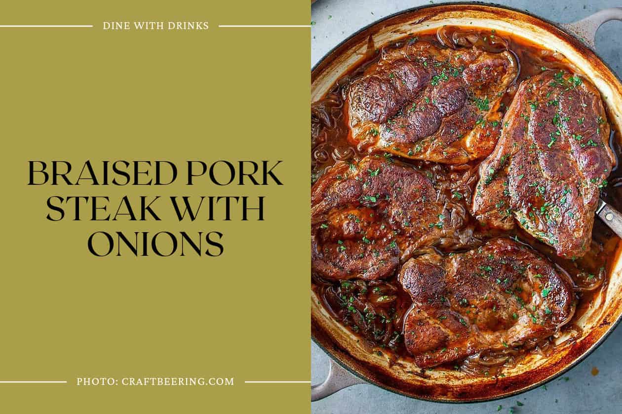 Braised Pork Steak With Onions