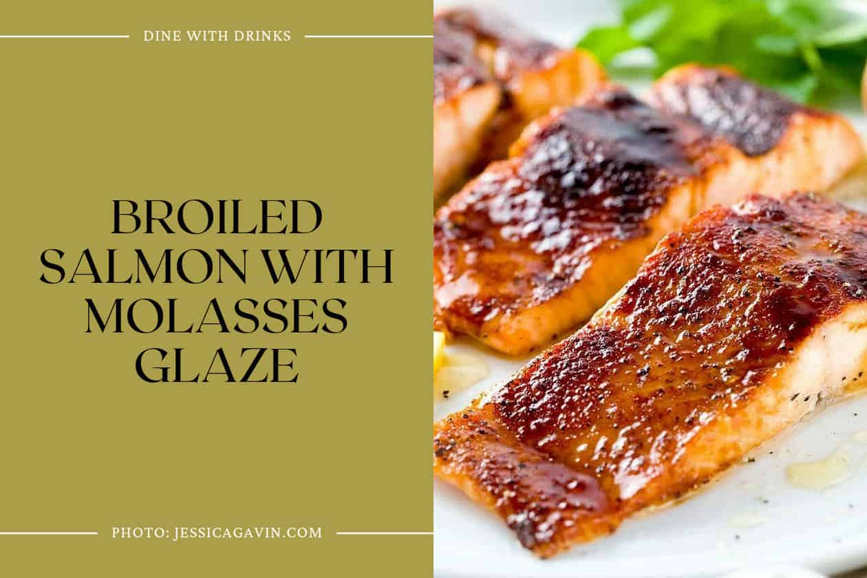 Broiled Salmon With Molasses Glaze