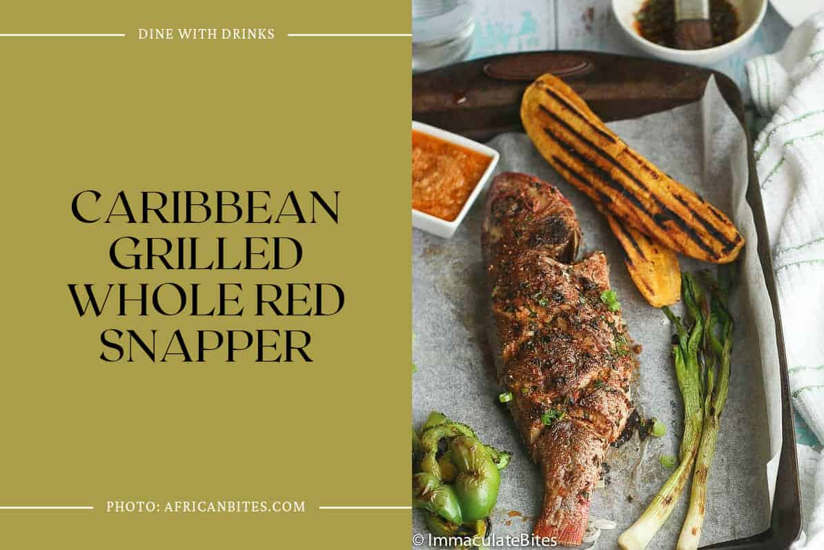 Caribbean Grilled Whole Red Snapper