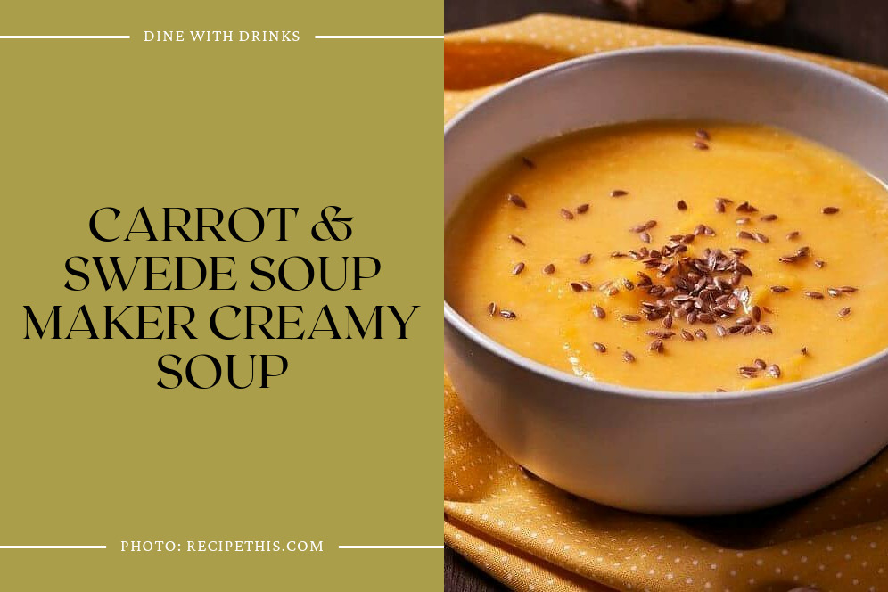 Carrot & Swede Soup Maker Creamy Soup