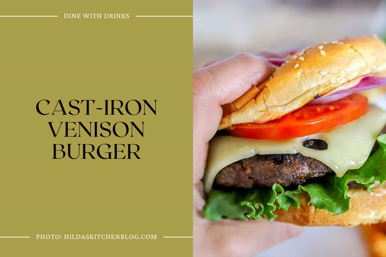 Cast-Iron Venison Burger