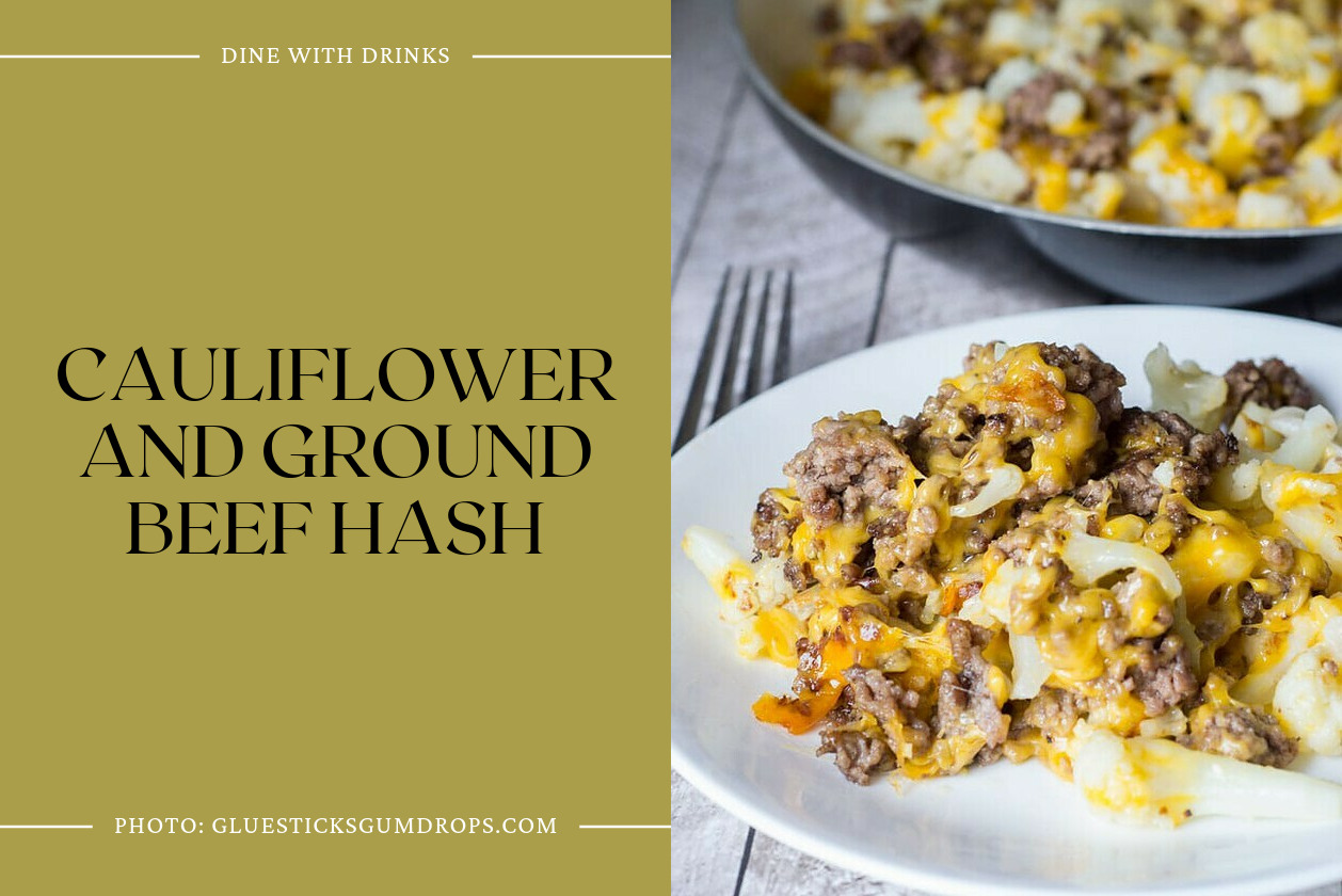 Cauliflower And Ground Beef Hash