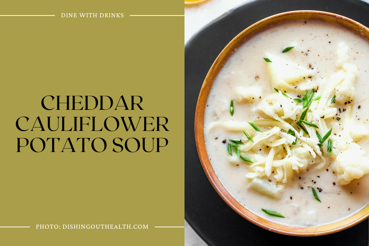 Cheddar Cauliflower Potato Soup