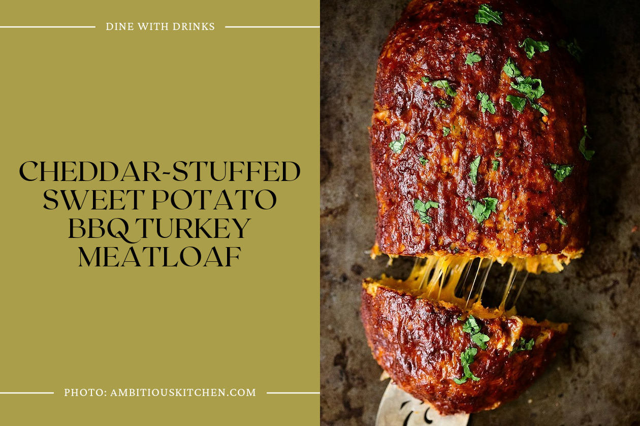 Cheddar-Stuffed Sweet Potato Bbq Turkey Meatloaf