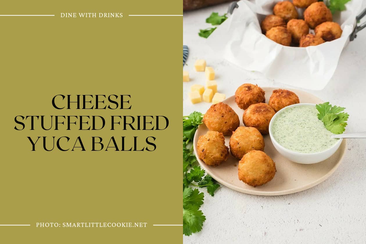 Cheese Stuffed Fried Yuca Balls