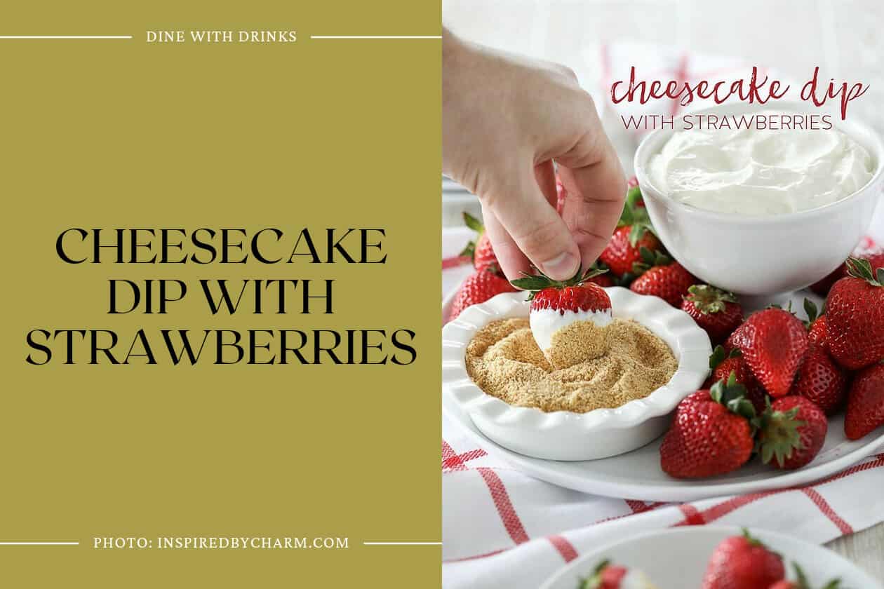 Cheesecake Dip With Strawberries