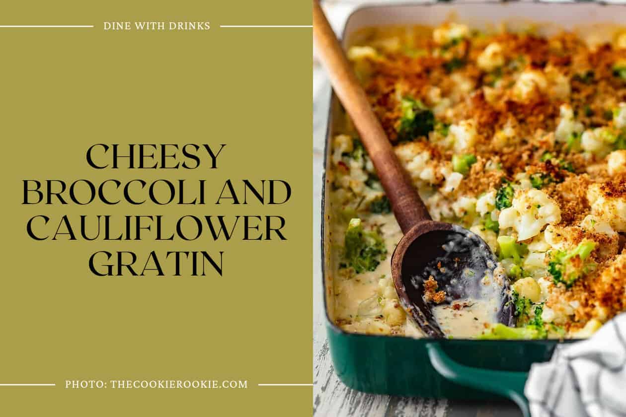 Cheesy Broccoli And Cauliflower Gratin