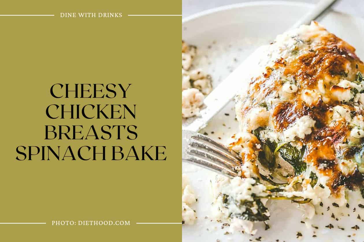 Cheesy Chicken Breasts Spinach Bake