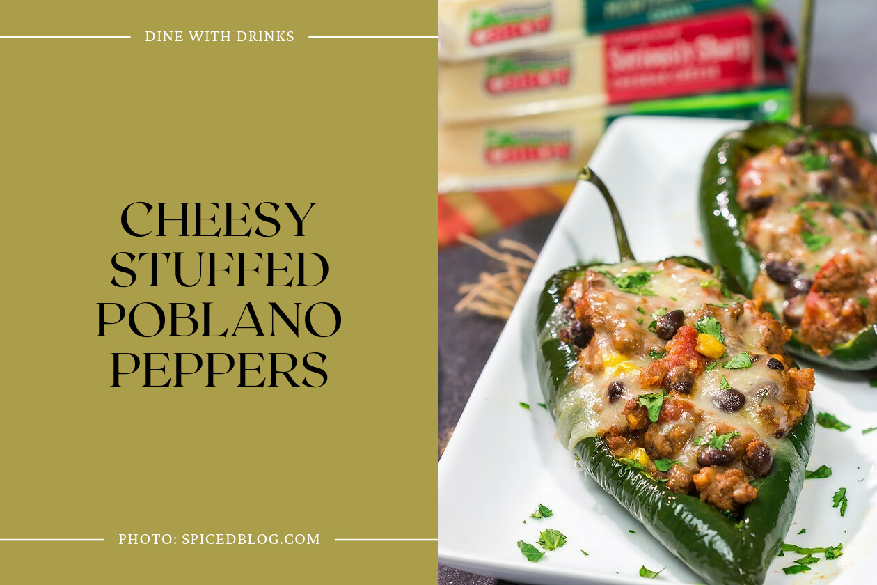 Cheesy Stuffed Poblano Peppers