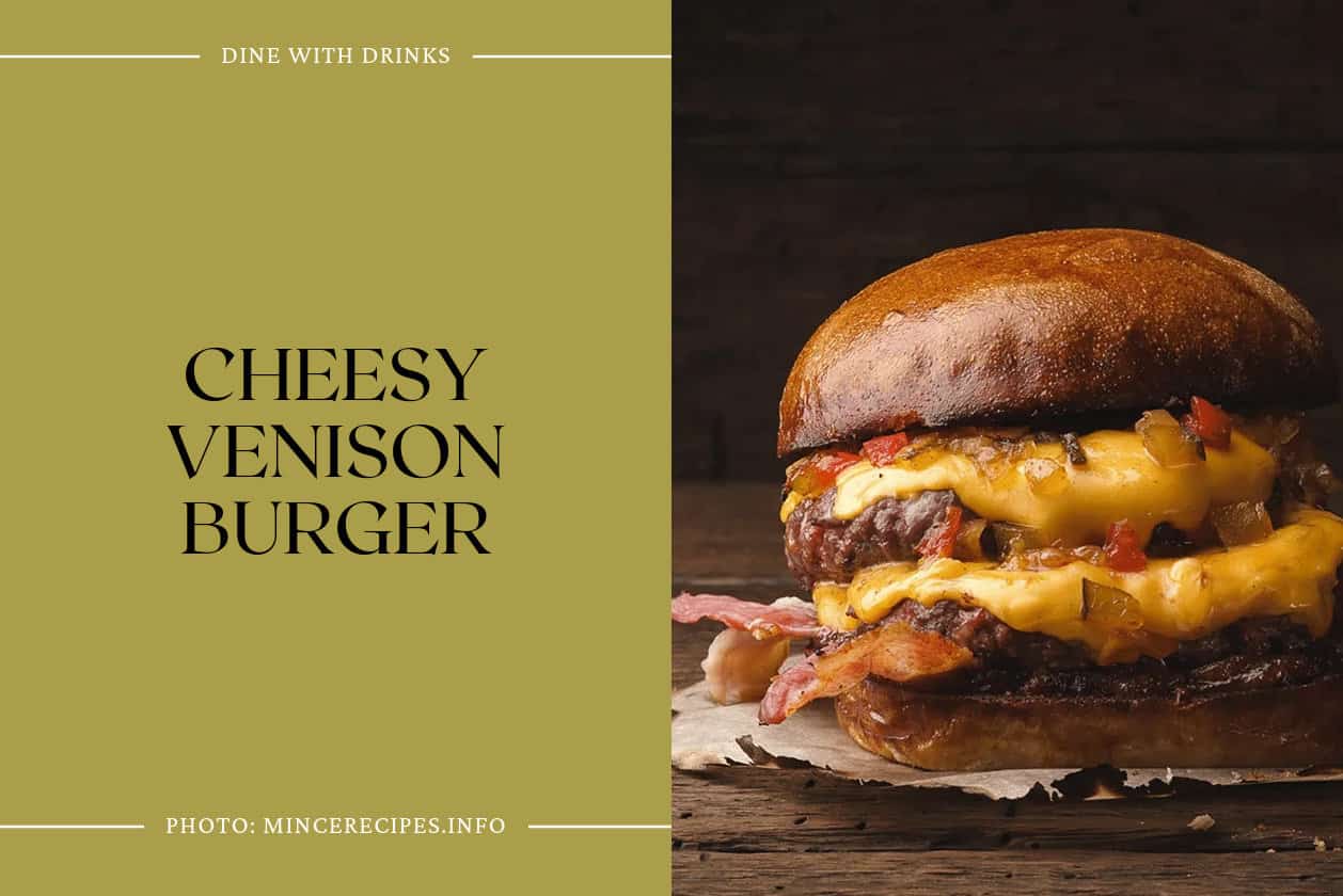 Cheesy Venison Burger