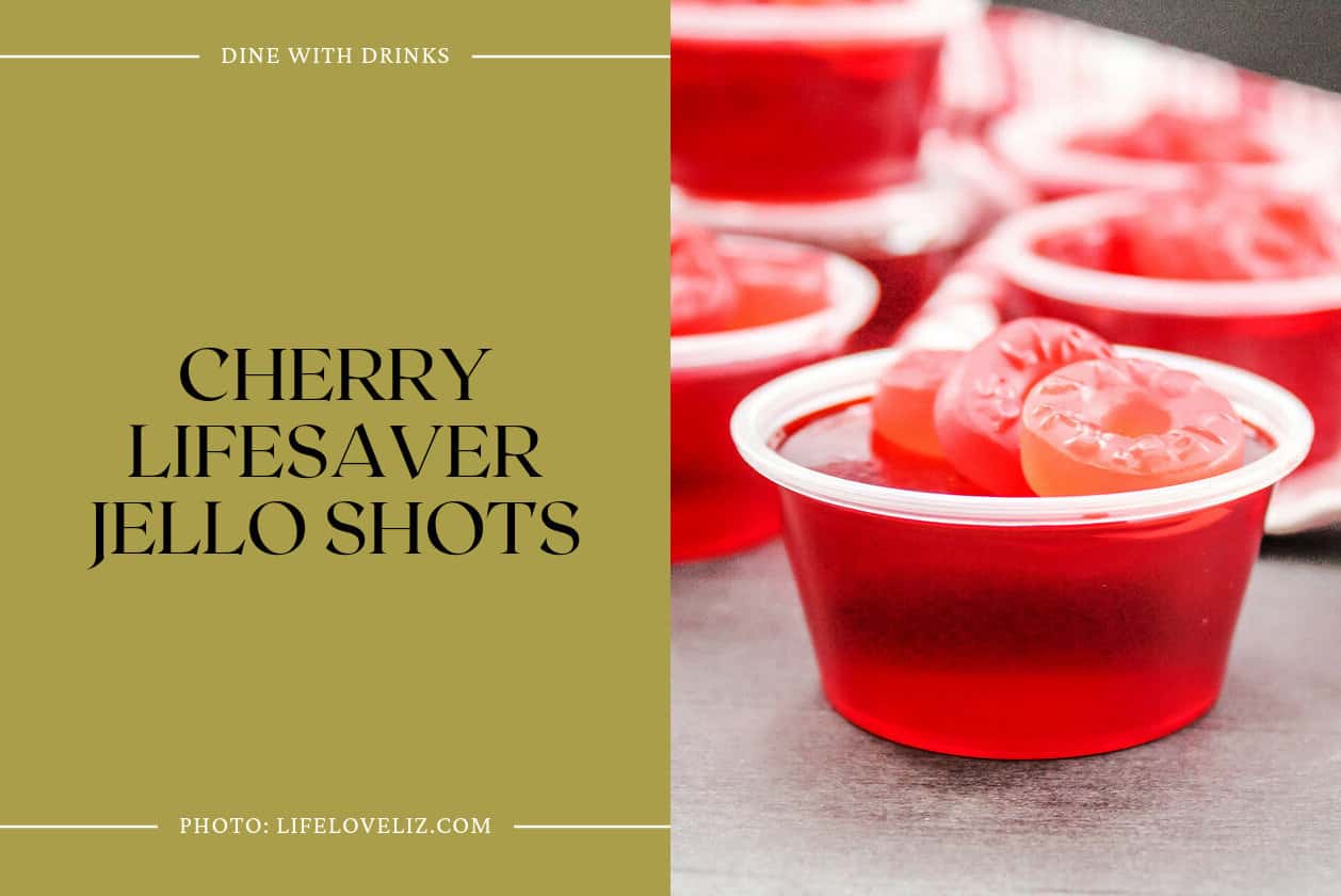 Cherry Lifesaver Jello Shots