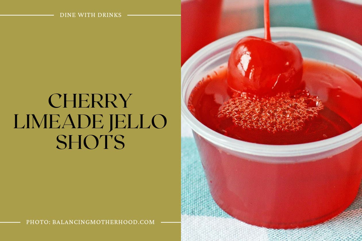 Cherry Limeade Jello Shots