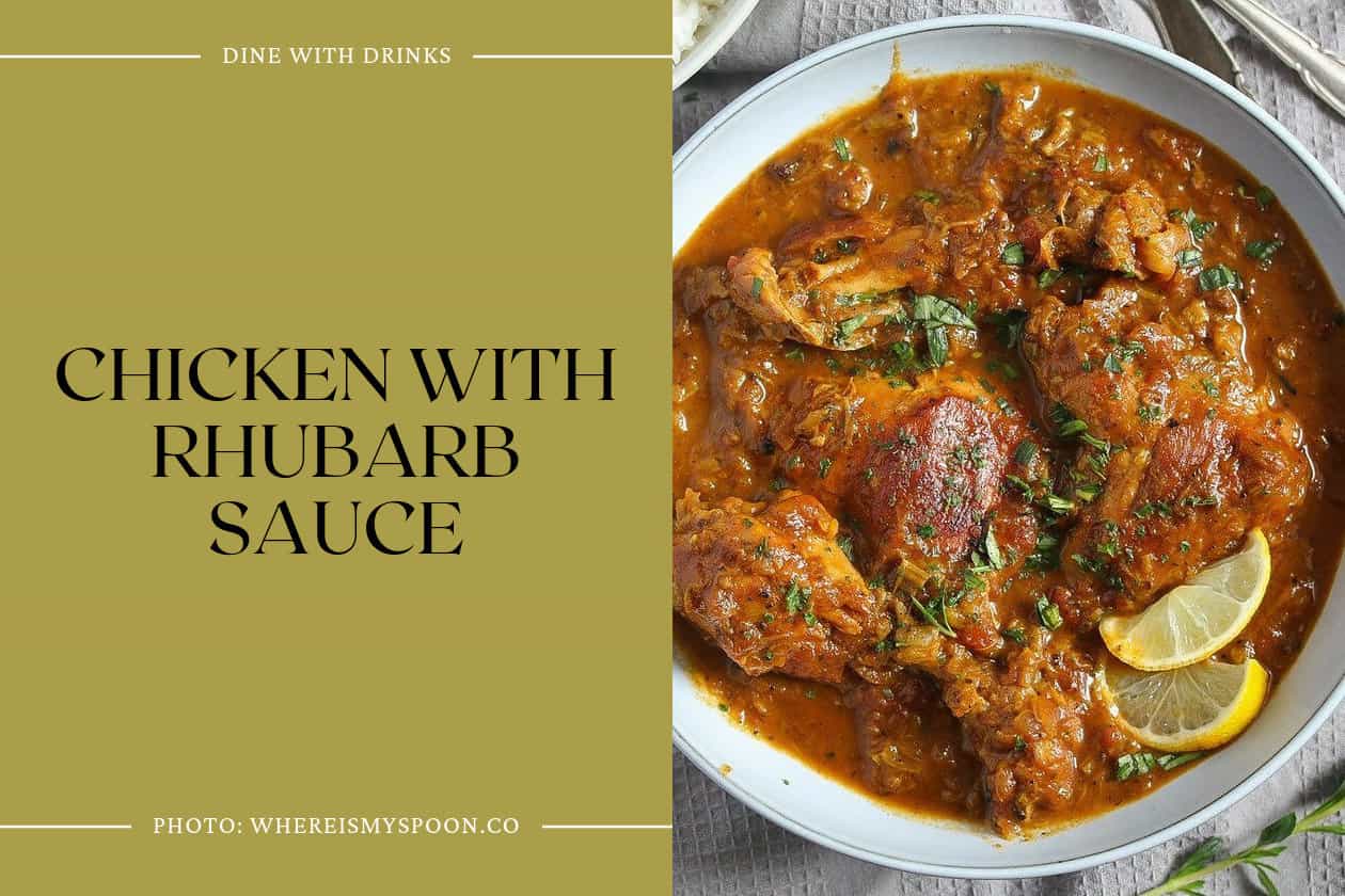 Chicken With Rhubarb Sauce