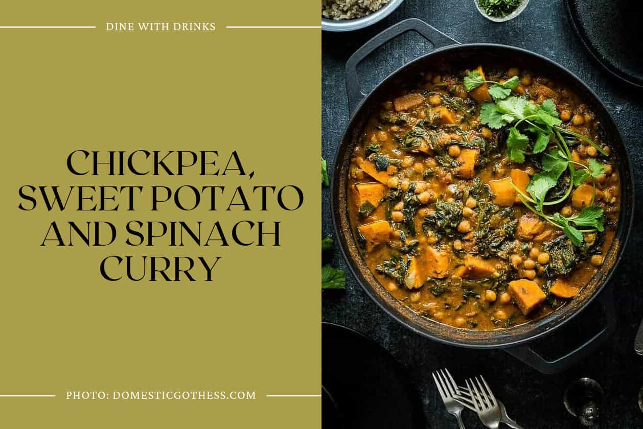 Chickpea, Sweet Potato And Spinach Curry