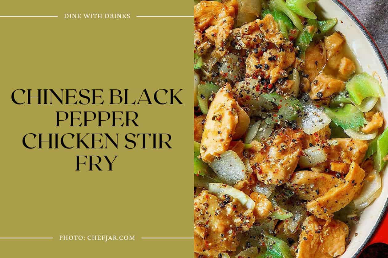 Chinese Black Pepper Chicken Stir Fry