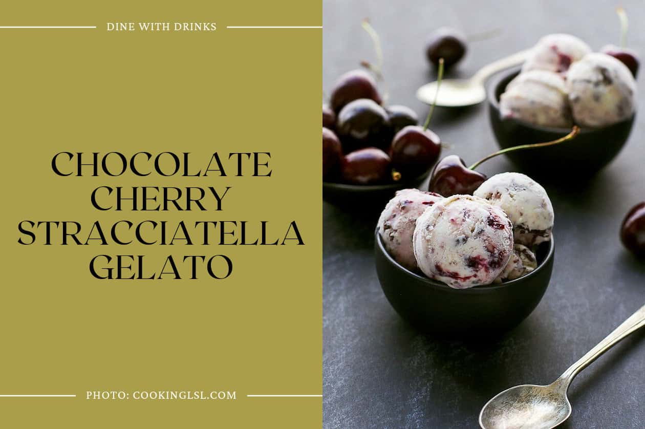 Chocolate Cherry Stracciatella Gelato