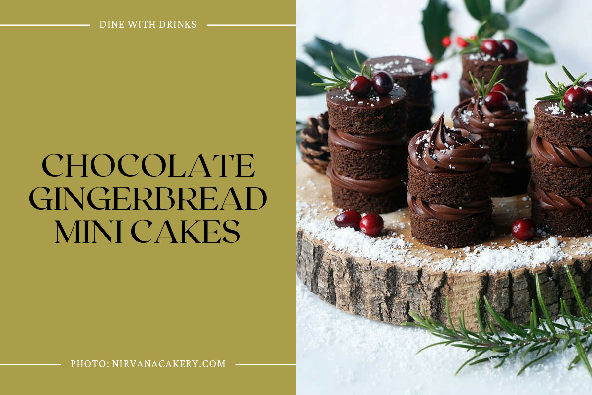 Chocolate Gingerbread Mini Cakes