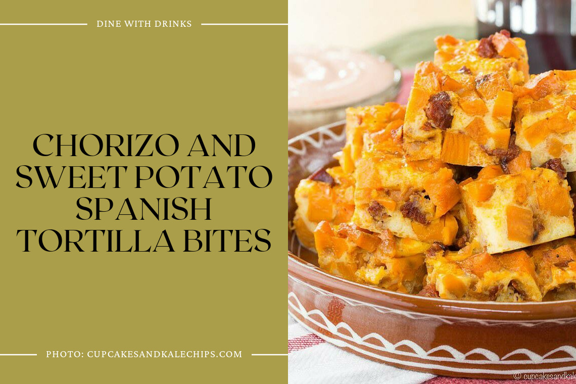 Chorizo And Sweet Potato Spanish Tortilla Bites