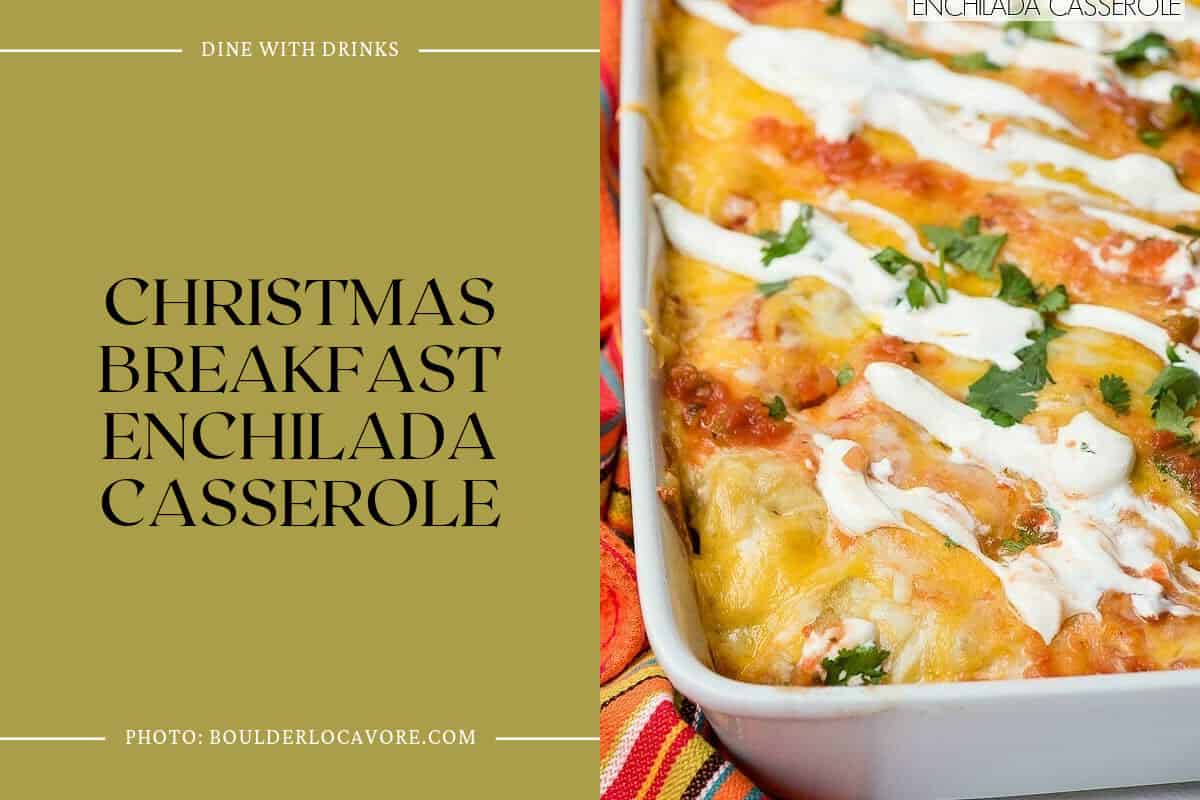 Christmas Breakfast Enchilada Casserole