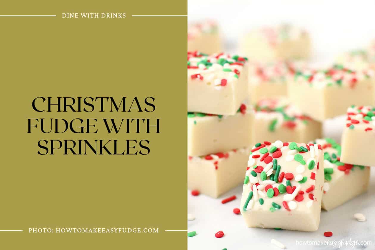 Christmas Fudge With Sprinkles
