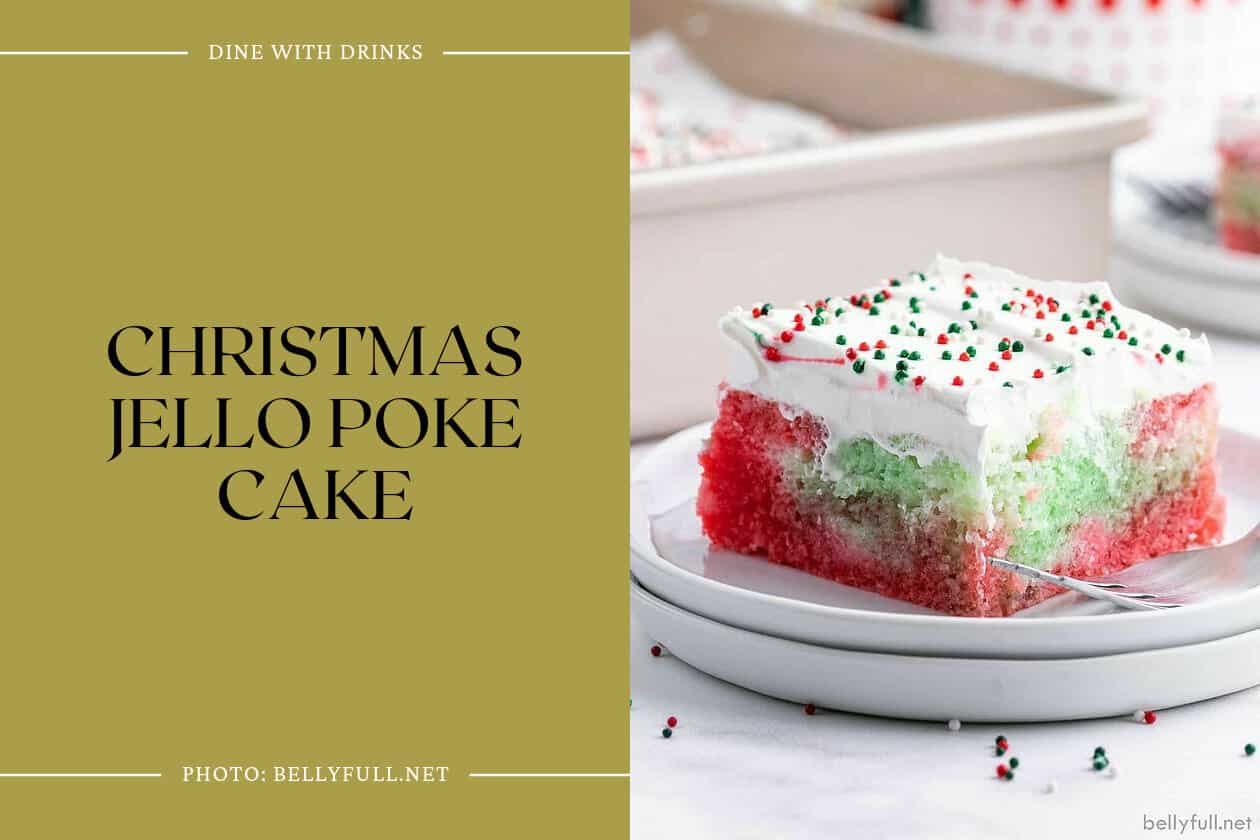 Christmas Jello Poke Cake