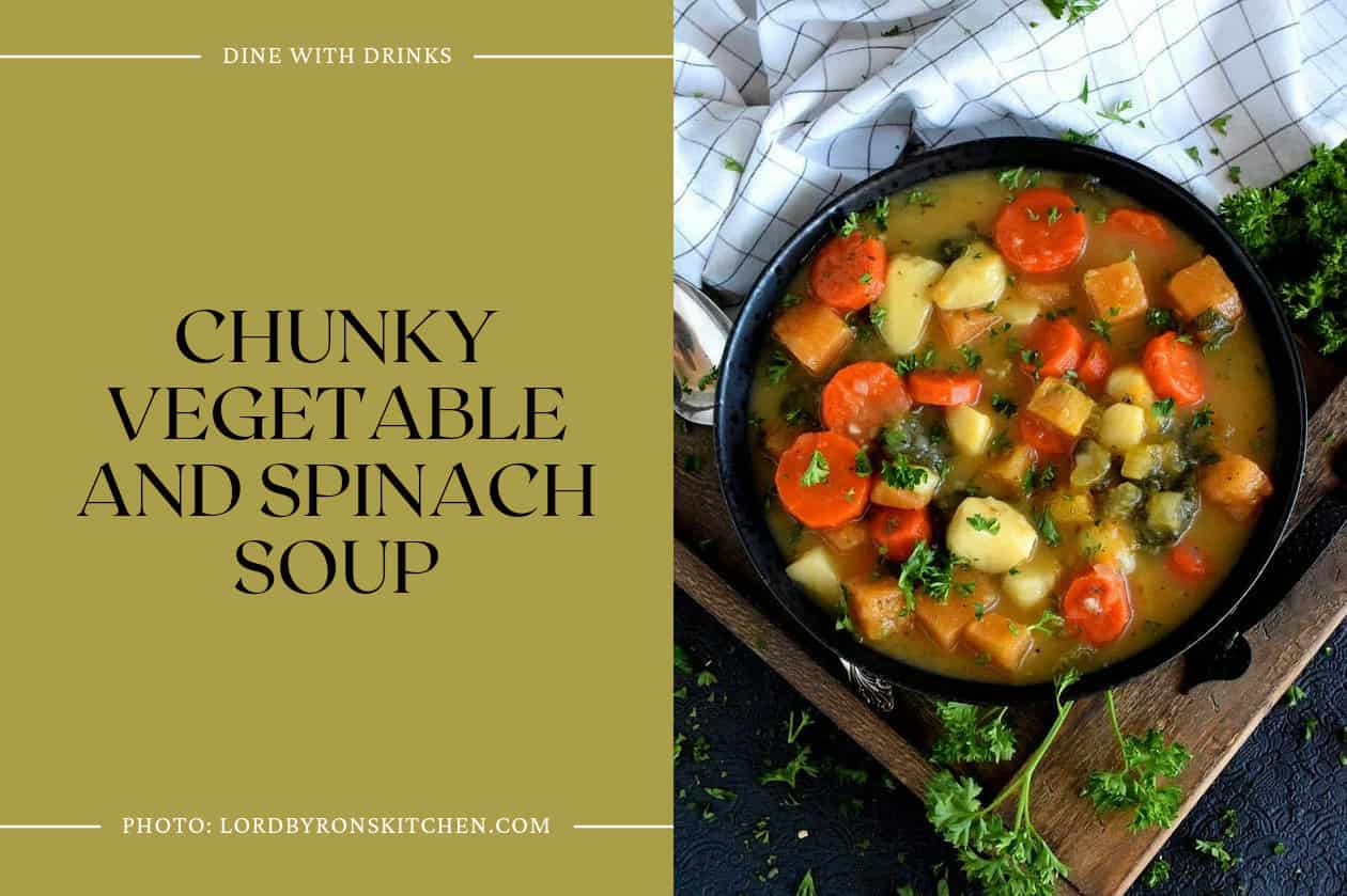 Chunky Vegetable And Spinach Soup