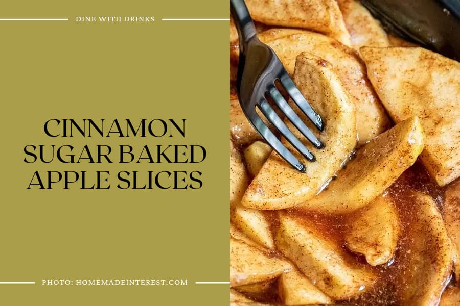 Cinnamon Sugar Baked Apple Slices