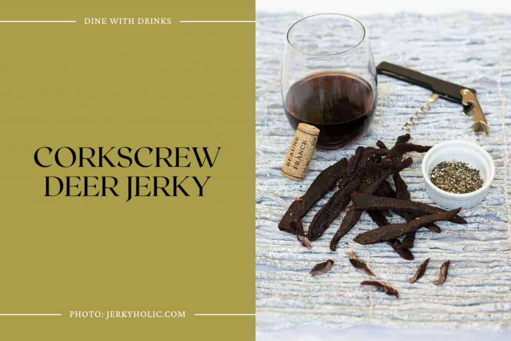 21 Deer Jerky Recipes That Will Make You Go Wild DineWithDrinks   Corkscrew Deer Jerky 1024x684 