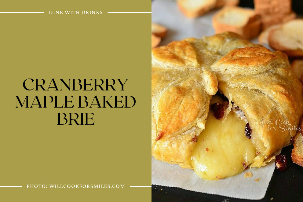 Cranberry Maple Baked Brie
