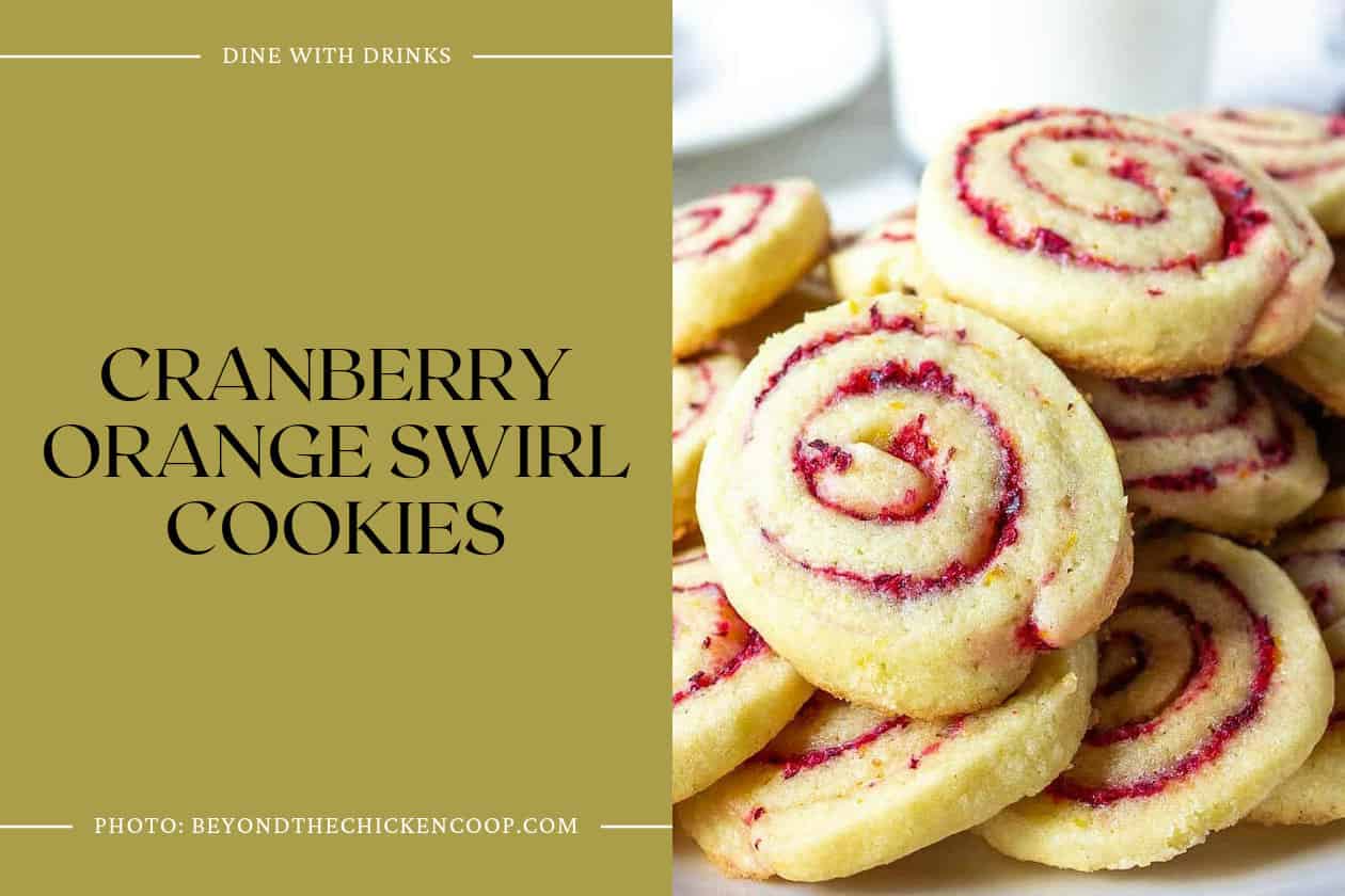 Cranberry Orange Swirl Cookies