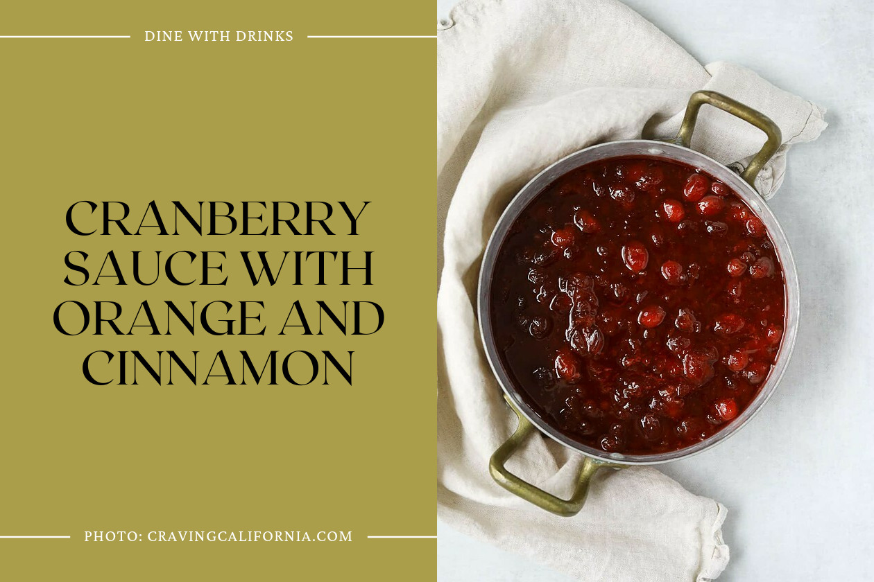 Cranberry Sauce With Orange And Cinnamon