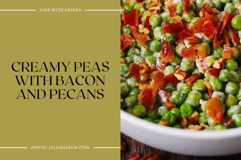 Creamy Peas With Bacon And Pecans