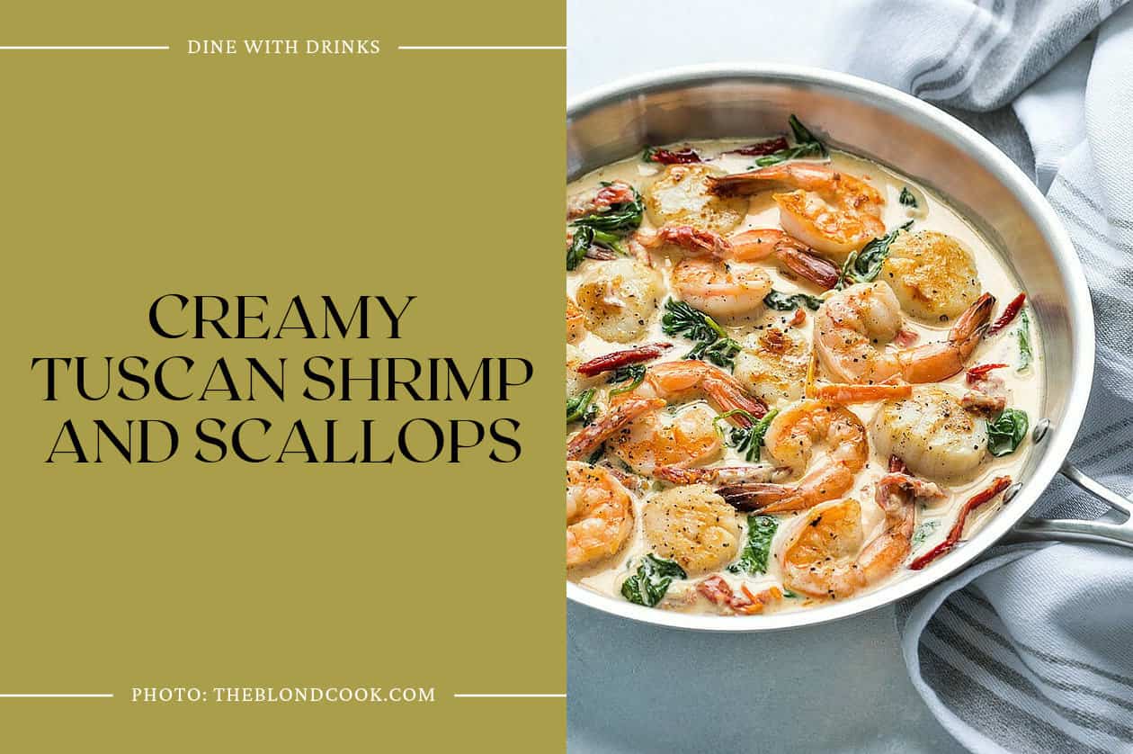 Creamy Tuscan Shrimp And Scallops