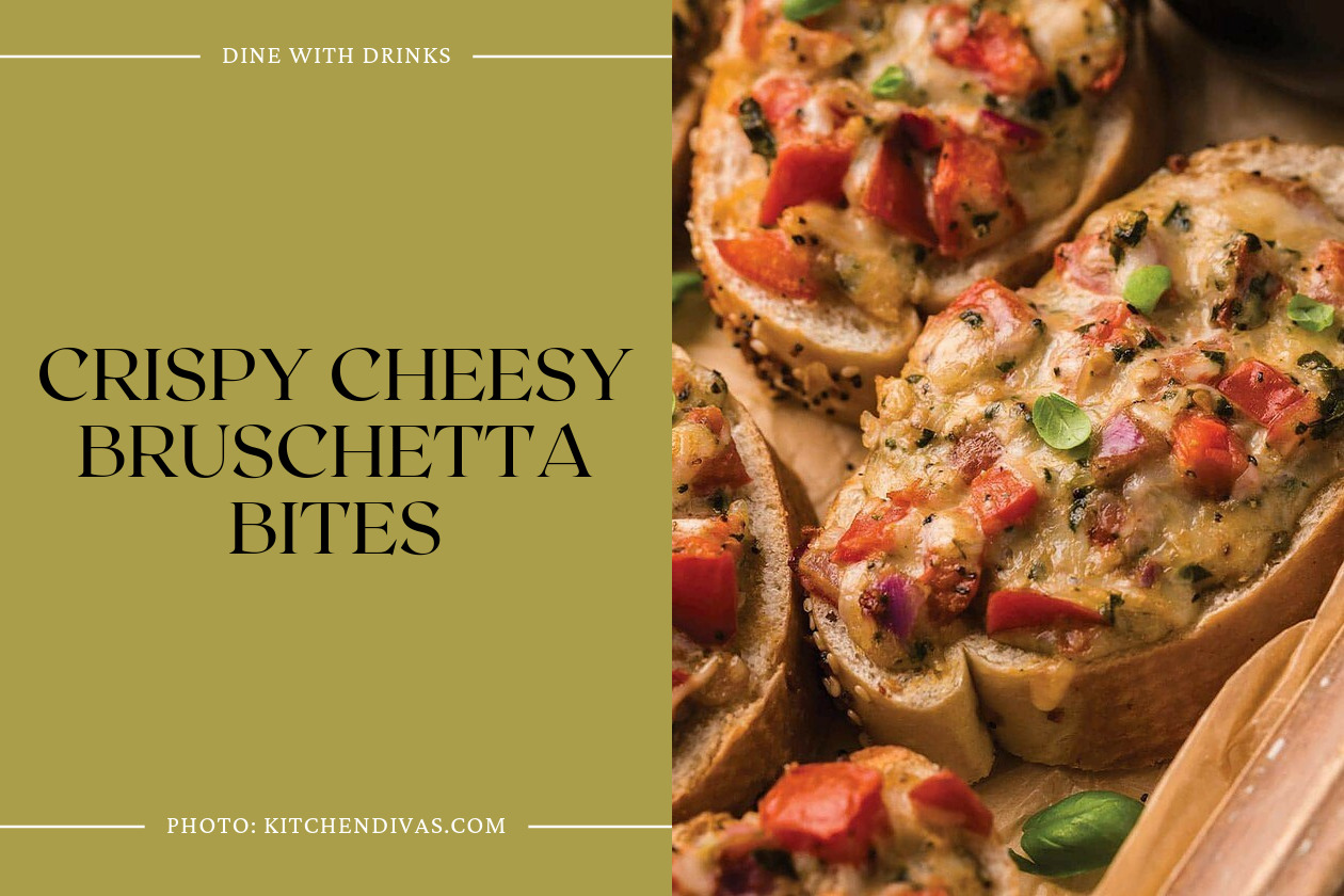 Crispy Cheesy Bruschetta Bites