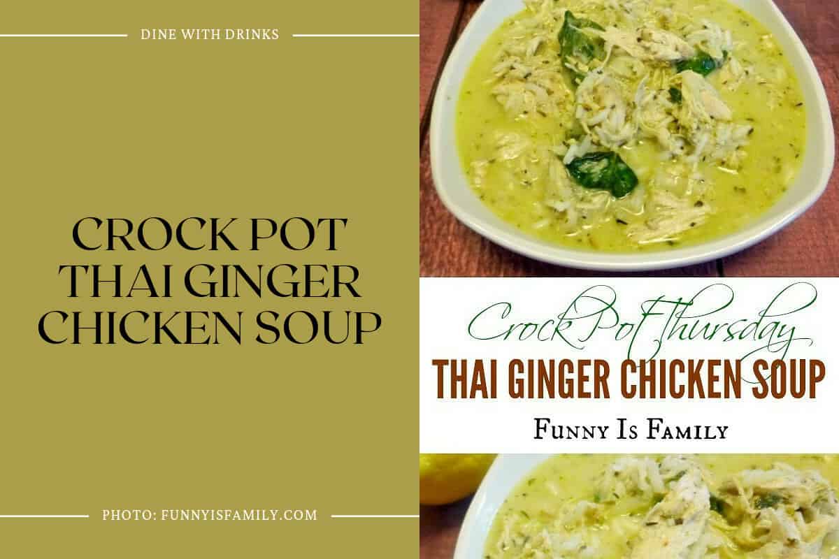 Crock Pot Thai Ginger Chicken Soup