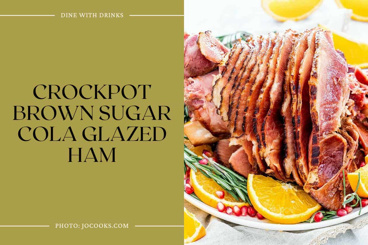 Crockpot Brown Sugar Cola Glazed Ham