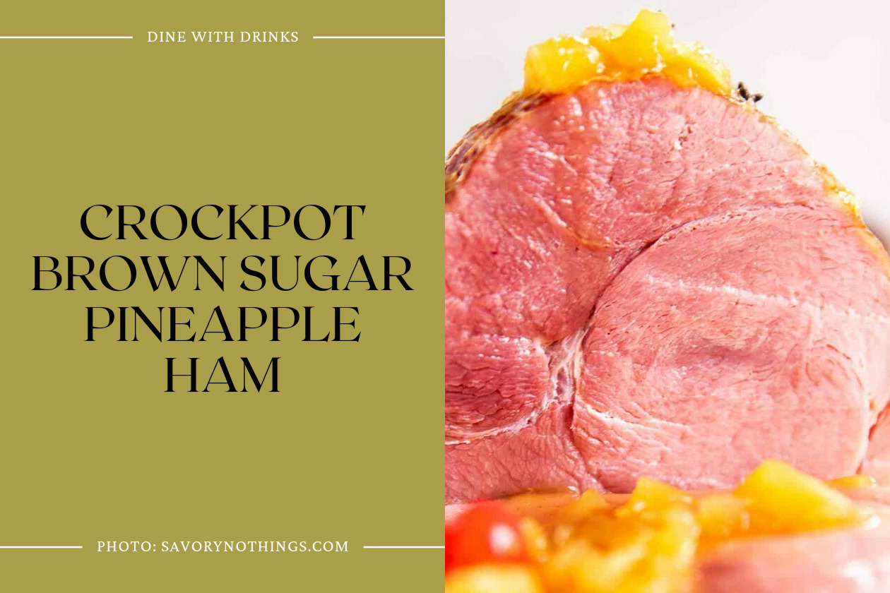 Crockpot Brown Sugar Pineapple Ham
