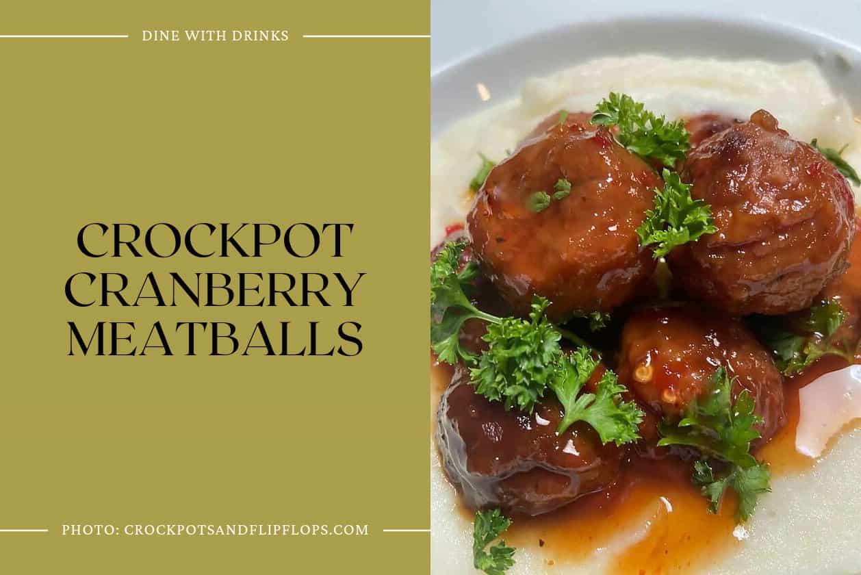 Crockpot Cranberry Meatballs