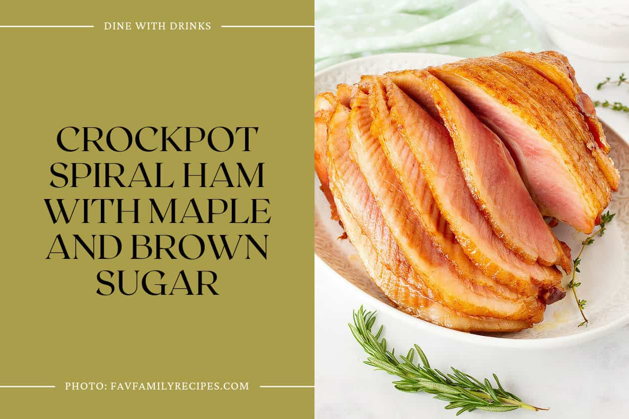 Crockpot Spiral Ham With Maple And Brown Sugar