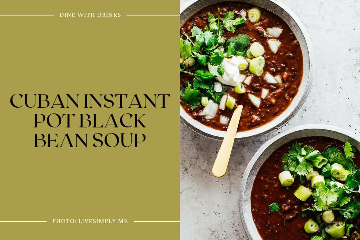 Cuban Instant Pot Black Bean Soup