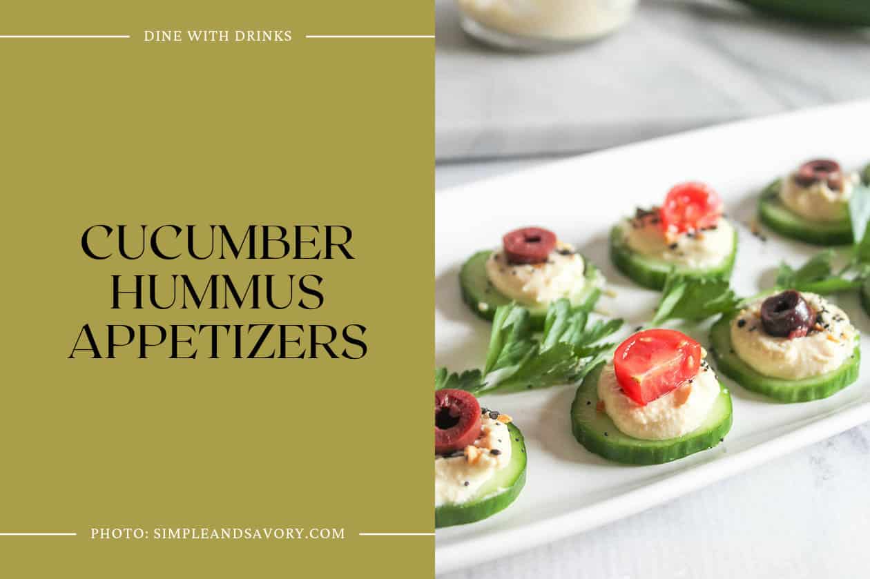 Cucumber Hummus Appetizers