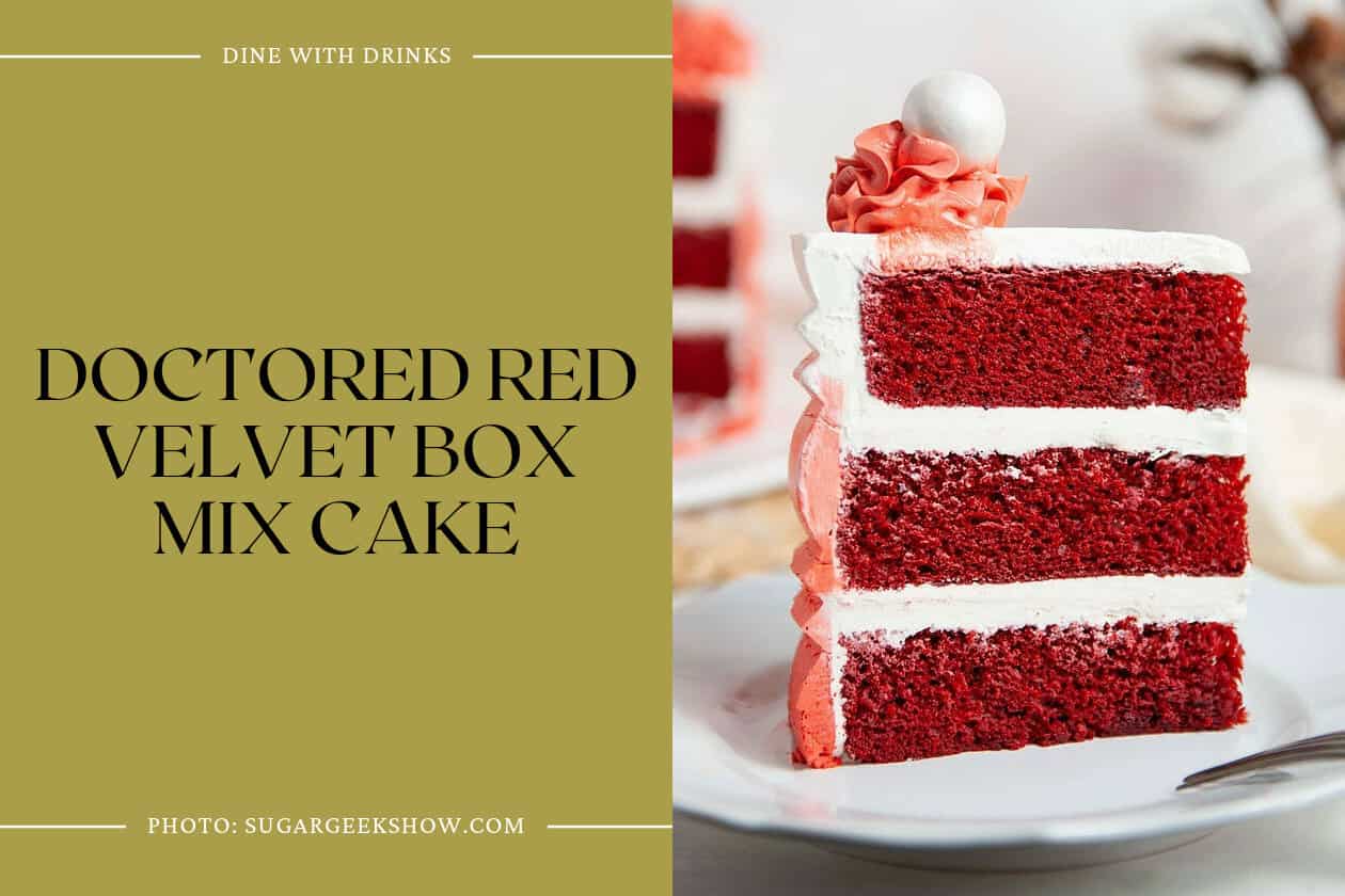 Doctored Red Velvet Box Mix Cake