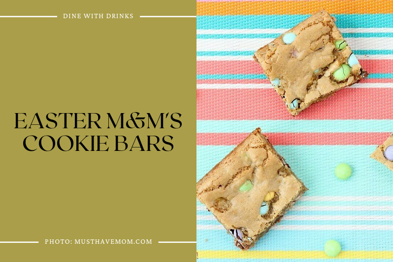 Easter M&M's Cookie Bars