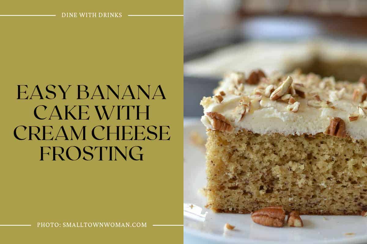 Easy Banana Cake With Cream Cheese Frosting