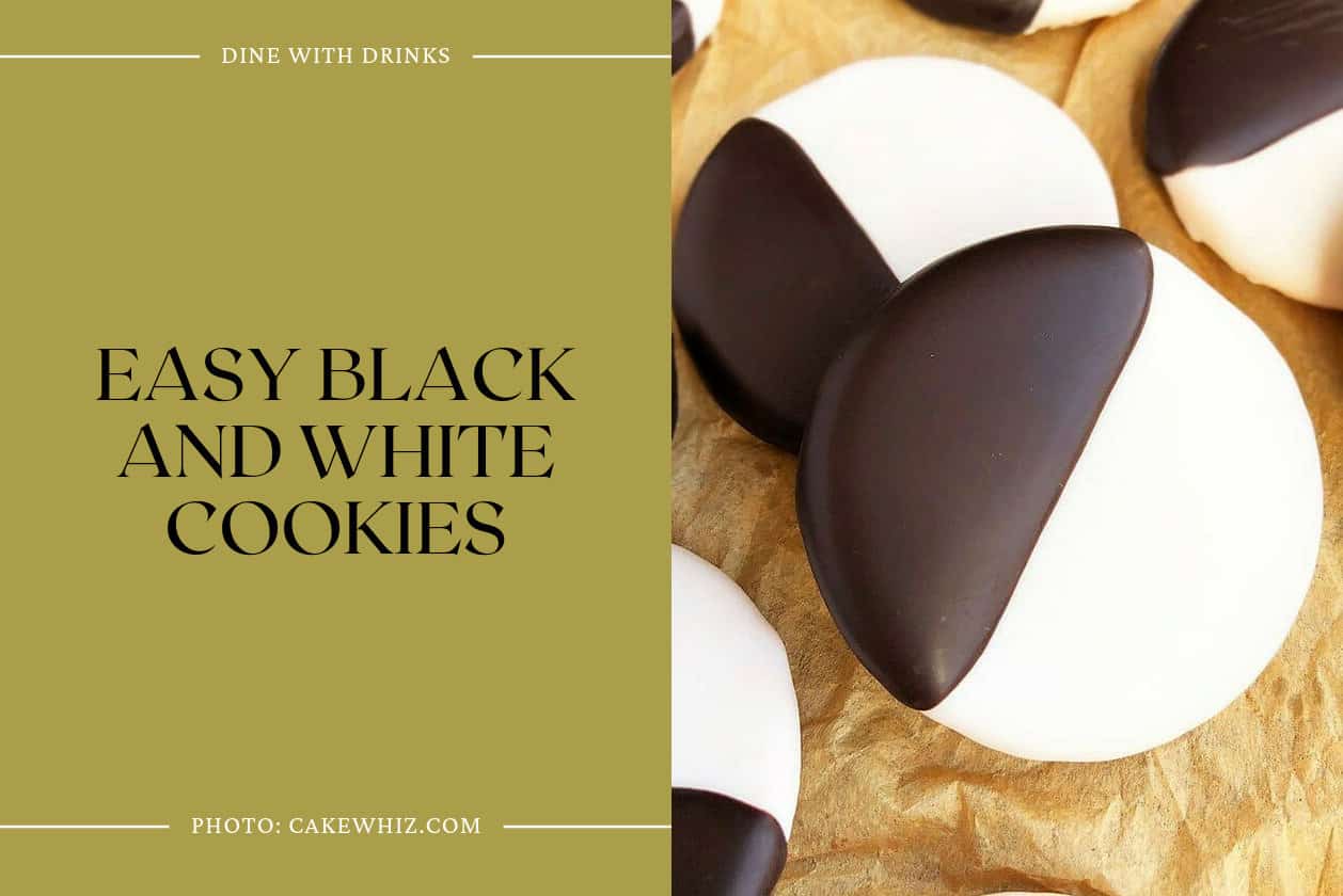 Easy Black And White Cookies