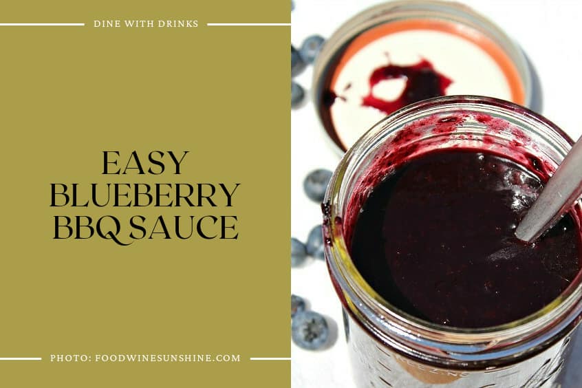 Easy Blueberry Bbq Sauce
