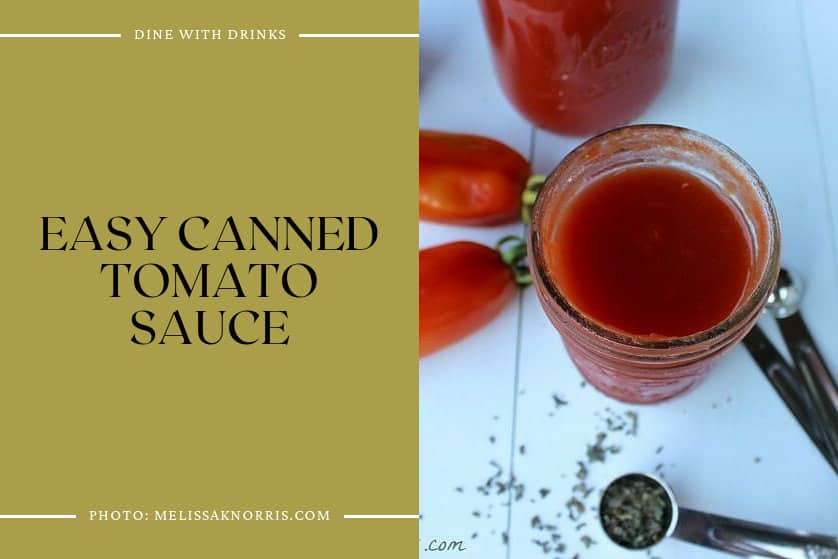 Easy Canned Tomato Sauce