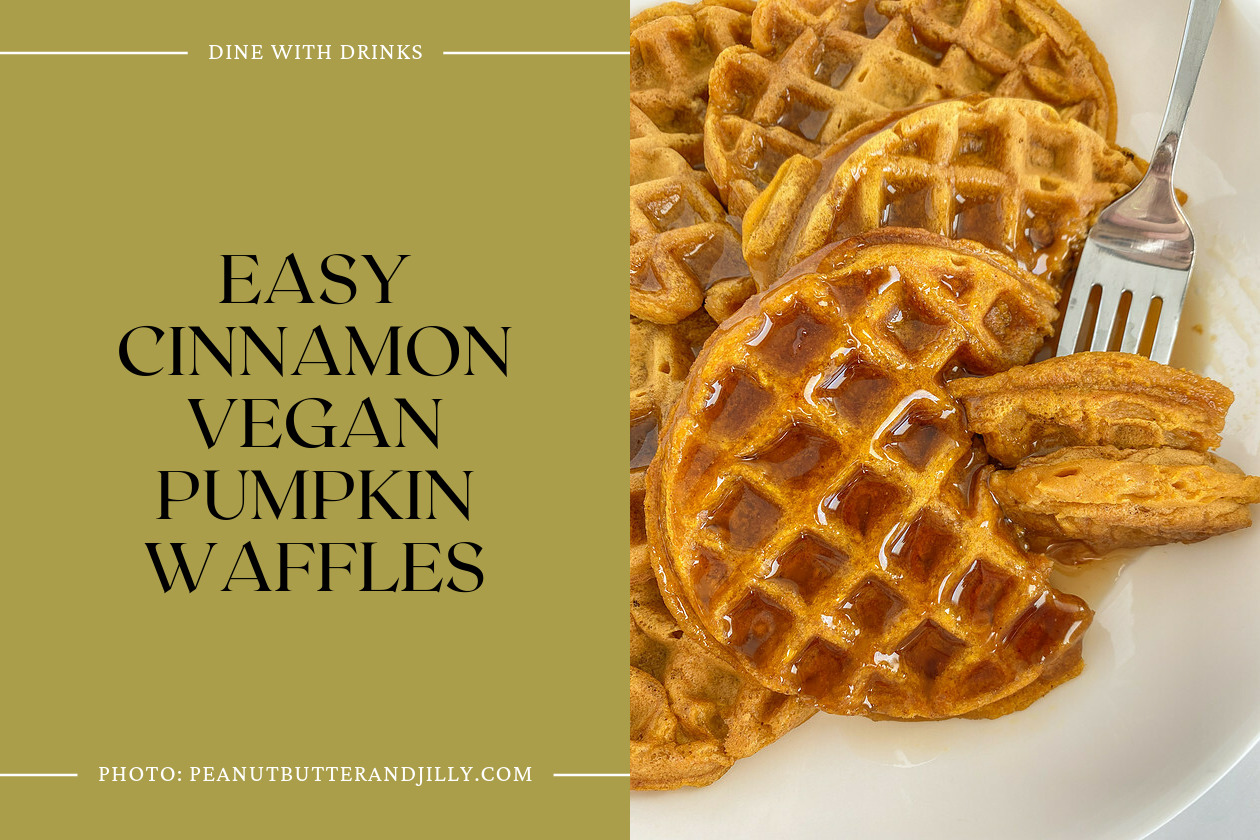 Easy Cinnamon Vegan Pumpkin Waffles
