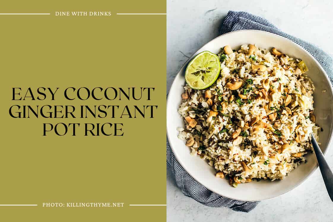 Easy Coconut Ginger Instant Pot Rice