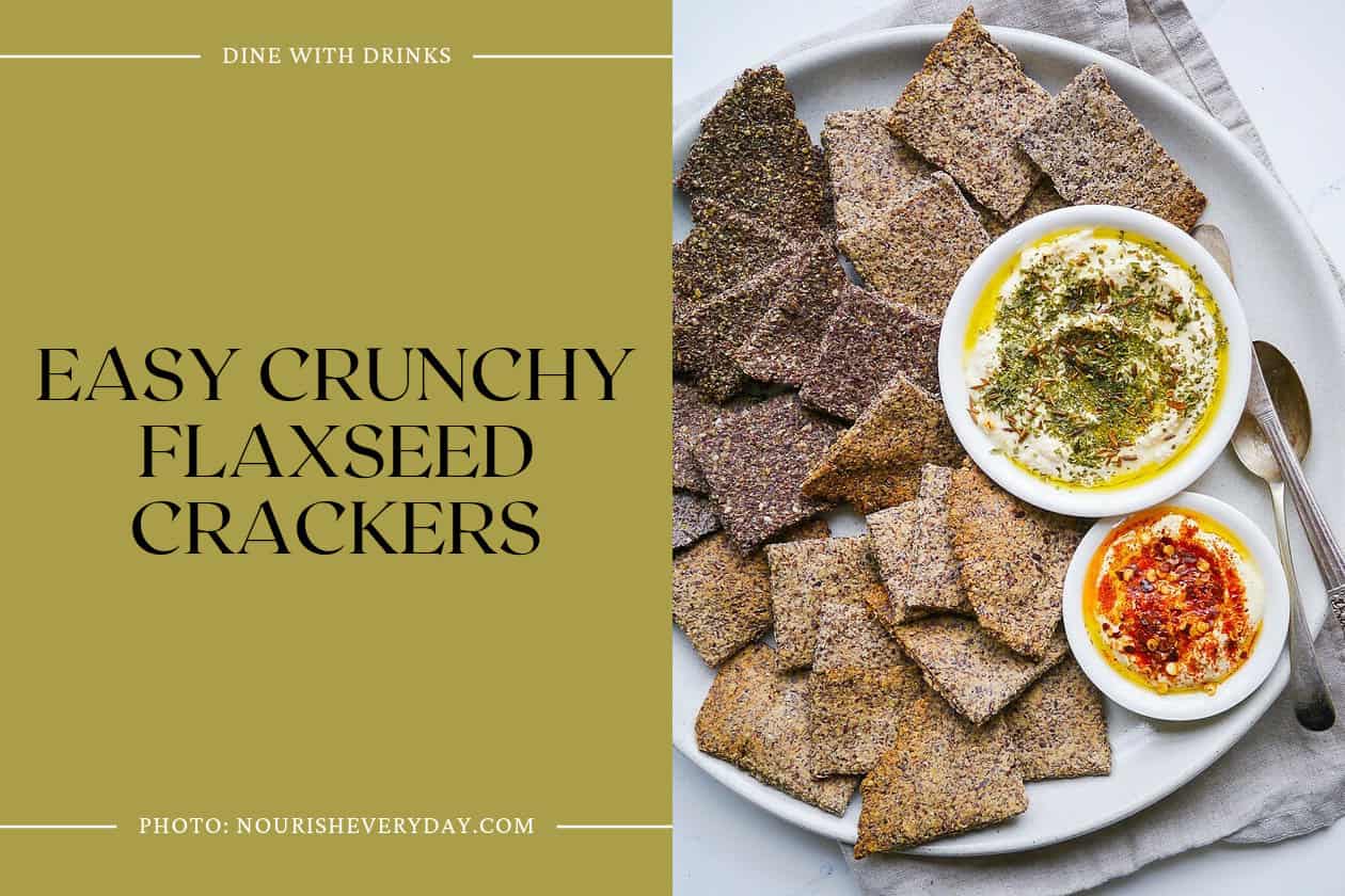 Easy Crunchy Flaxseed Crackers